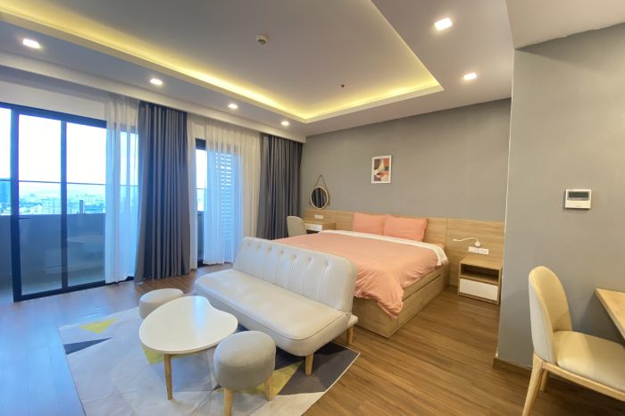 FLC Sea Tower Quy Nhơn căn hộ studio 1 Bed Room ( King bed 1m8)